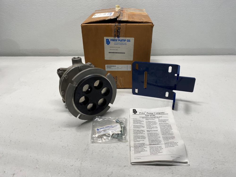 Price Pump Co. 1/2" NPT x 3/4" NPT Centrifugal Pump 1MS50SS-412-21211-PEO